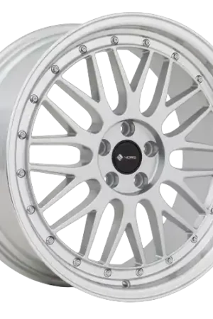 Free Returns Vors VR8 5x108 20x8.5  +35 Silver Machine Lip Chrome Rivet