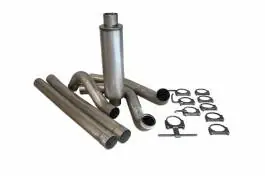 Grab Now Ford F250 Bully Dog Single Turbo Back Exhaust Kit with Tip - Aluminized Steel - 81010