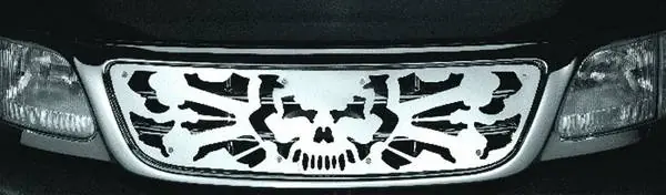 Viral Ford F250 Pilot Stainless Steel Skull Grille Insert - 1PC - SG-231