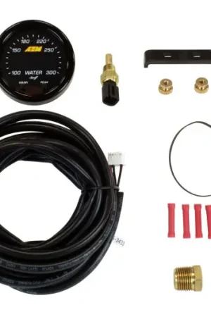 AEM X-Series Temperature 100-300F Gauge Kit (ONLY Black Bezel and Wate — PMD Premier Motoring Development Best Price