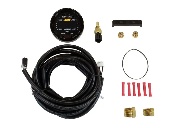 AEM X-Series Temperature 100-300F Gauge Kit (ONLY Black Bezel and Wate — PMD Premier Motoring Development Best Price