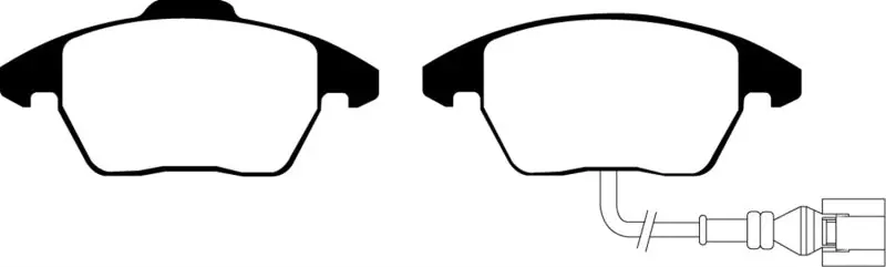 Genuine EBC 06-13 Audi A3 2.0 Turbo (Girling rear caliper) Greenstuff Front Br — PMD Premier Motoring Development