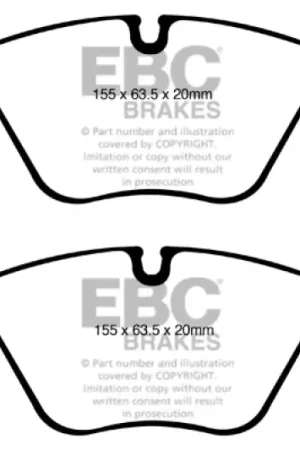 EBC 08-10 BMW 128 3.0 Yellowstuff Front Brake Pads — PMD Premier Motoring Development Don’t Miss Out