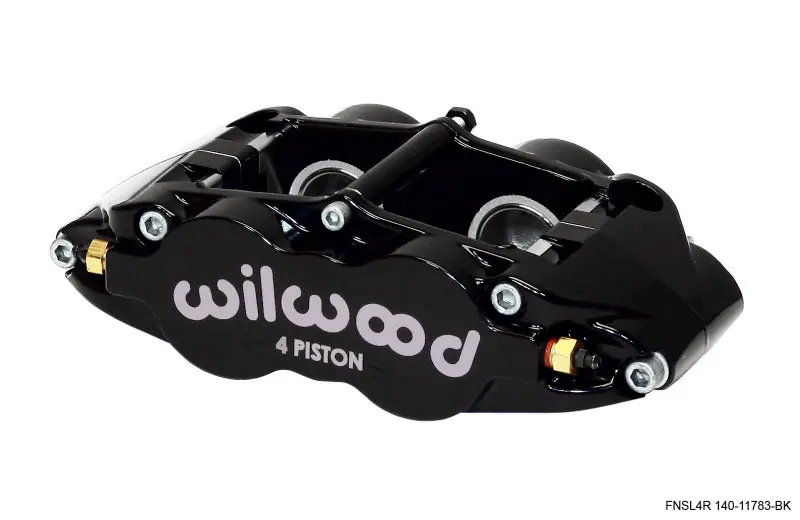 Wilwood Caliper-Narrow Superlite 4R - Black 1.25/1.25in Pistons 1.10in — PMD Premier Motoring Development Worldwide Shipping
