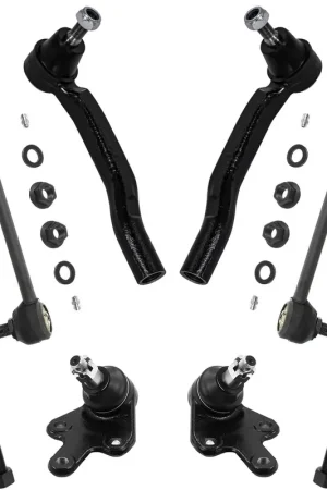 8pc Front Inner Outer Tie Rods Sway Bar Links Lower Ball Joints Suspension Kit Professional Grade