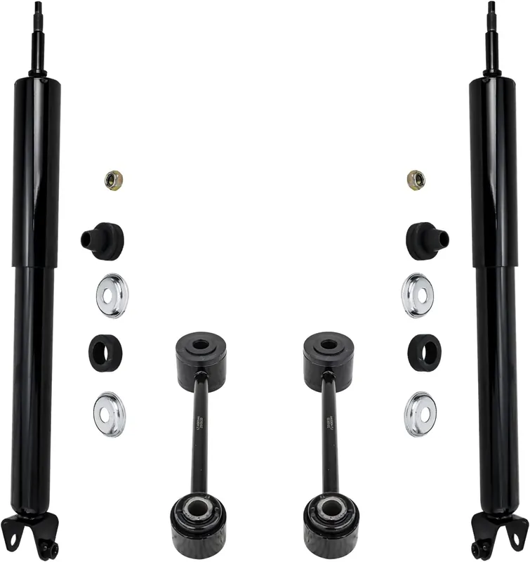4pc Rear Shocks Sway Bar Links Suspension Kit Authentic