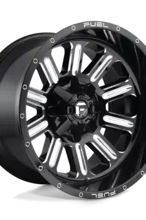 Exclusive Fuel 1PC D620 HARDLINE 5X114.3/5X127 22X12 -44 GLOSS BLACK MILLED