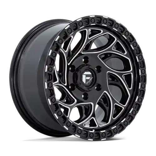 Modern Fuel 1PC D840 RUNNER OR 5X139.7 20X9 +1 GLOSS BLACK MILLED
