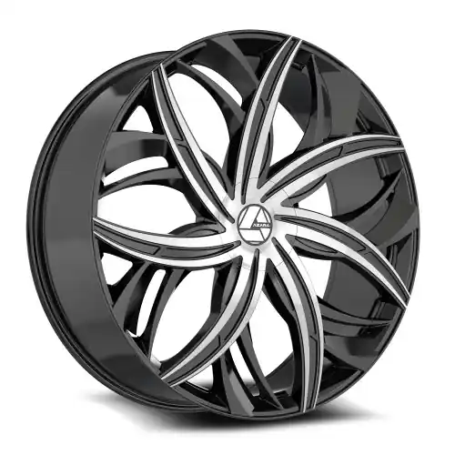 Certified Azara AZA-541 6x135/6x139.7 22x9.5 +22 Gloss Black & Machined