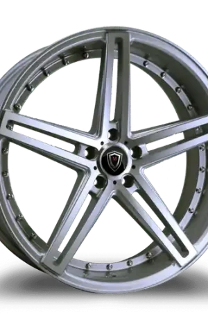 MARQUEE WHEELS M5334 5x120 22x10.5+20 SILVER / MACHINED Discount