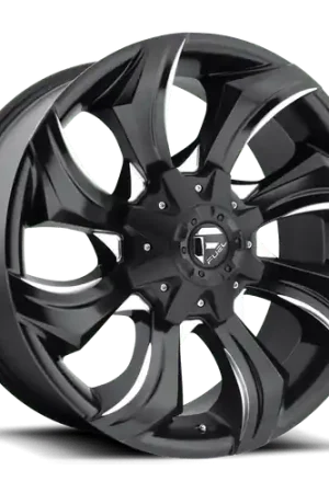 Top Rated Fuel 1PC D571 STRYKR 5X114.3/5X127 20X10 -18 GLOSS BLACK MILLED