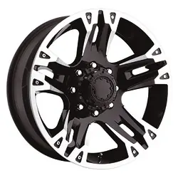 Worldwide Shipping Ultra 235B Maverick 8x165.1 18x9 +12 Gloss Black w/Machined Accents
