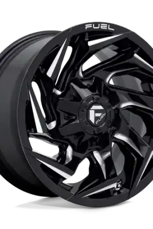 Trending Fuel 1PC D753 REACTION 6X139.7 15X8 -18 GLOSS BLACK MILLED