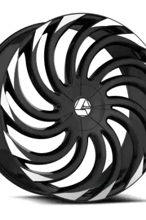 Azara AZA-534 6x135/6x139.7 26x9.5 +22 Gloss Black & Machined Buy Direct