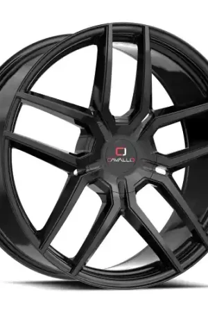 Cavallo CLV-55 6x135/6x139.7 24x9 +25 Gloss Black Direct From Factory
