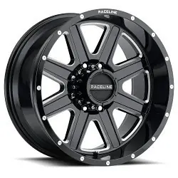 Factory Price Raceline 940M Hostage 8X170 20x12 -44 Black and Milled