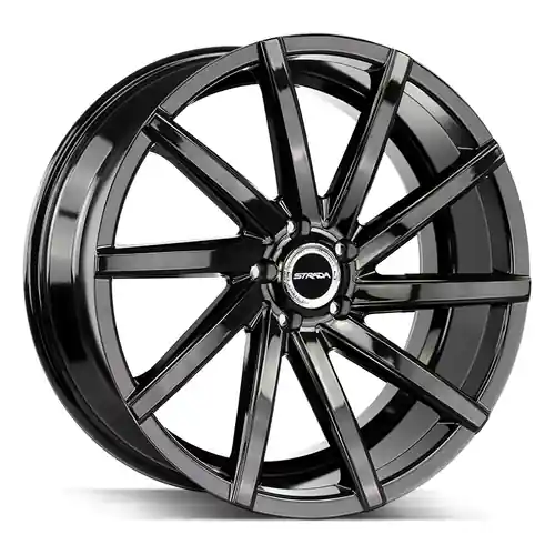 Affordable Strada Sega 5x108 20x8.5 +35 Gloss Black