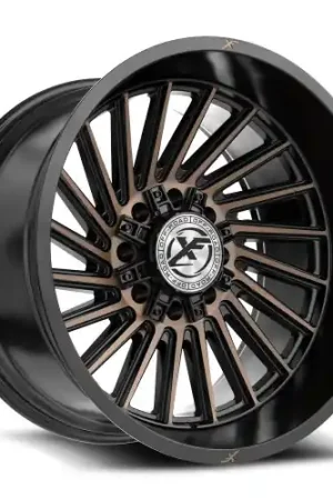 Factory Price XF Off-Road XF-239 8x165.1/8x180 24x12 -44 Satin Black & Bronze Machined Double Dark Tint