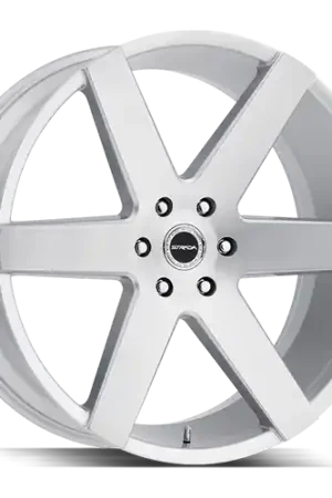 Fan Favorite Strada Coda 6x139.7 22x9.5 +24 Brushed Face Silver