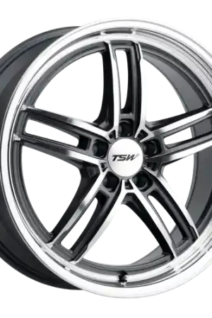 Order Now TSW SUZUKA 5X114.3 19X8.5 +20 GLOSS GUNMETAL W/ MIRROR CUT FACE & LIP