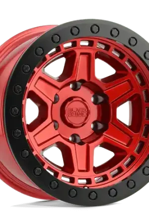 Black Rhino RENO 6X139.7 18X9.5 +12 CANDY RED W/ BLACK RING & BOLTS Fast Shipping