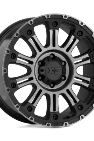 Worldwide Shipping XD XD829 HOSS II 6X139.7 22X10 -18 SATIN BLACK MACHINED GRAY TINT