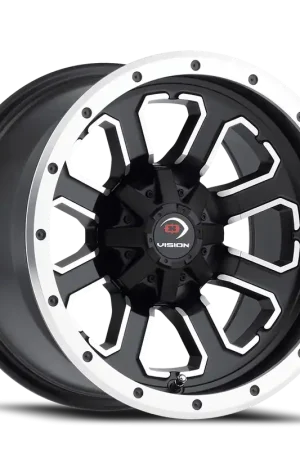 Vision Commander 548 Atv Utv Wheel 12x7 4x156 Matte Black Machined Face 3mm Premium
