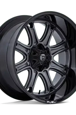 Editor’s Pick Fuel Darkstar Wheel 24x12 Blank Custom Drilled Matte Gunmetal With Black Lip -44mm - MINIMUM PURCHASE OF 4 - FREE T-SHIRT INCLUDED!