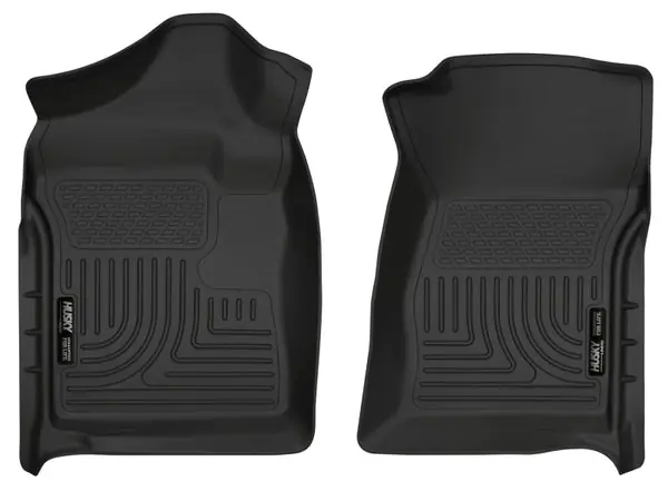 Husky Liners 07-12 Chevrolet Silverado/GMC Sierra Regular Cab WeatherBeater Black Floor Liners Instant Buy