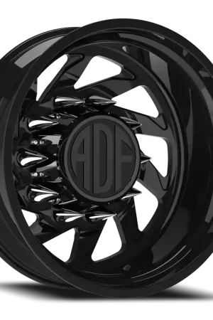 Adf Contractor Left Dually Wheel 28x8.25 8x165.1 Gloss Black -156mm. - MINIMUM PURCHASE OF 4 - FREE T-SHIRT INCLUDED! Crafted