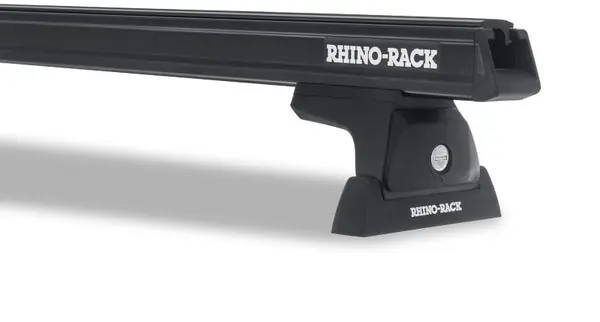 Rhino-Rack Heavy Duty 65in 2 Bar Roof Rack (No Tracks) - Black Top Pick