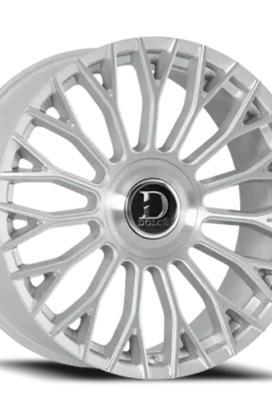 Buy Today Dolce Luxury Roma Wheel 22x10.5 5x112 & 5x114.3 Gloss Sliver With Brushed Face 40mm - FREE T-SHIRT INCLUDED!