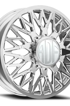 Adf Techno Mesh Dually Wheel 20x8.25 8x170 Polished 144mm - MINIMUM PURCHASE OF 4 - FREE T-SHIRT INCLUDED! Don’t Miss Out