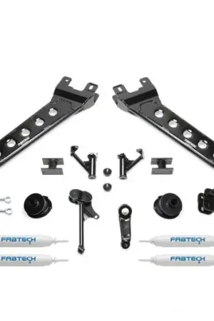 Fabtech 14-18 Ram 2500 4WD 5in Radius Arm Kit w/Perf Shks Original