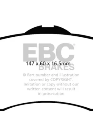 EBC 08-11 Chrysler Town & Country 3.3 Extra Duty Front Brake Pads Shop Now