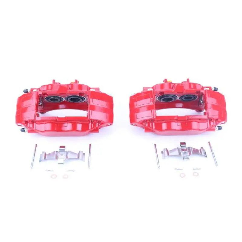 Weekend Sale Power Stop 04-14 Subaru Impreza Front Red Calipers w/o Brackets - Pair