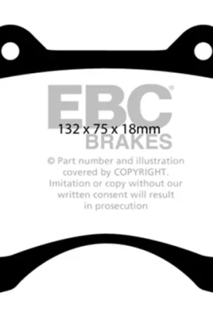 EBC 10+ Lexus GX460 4.6 Extra Duty Front Brake Pads One Day Deal