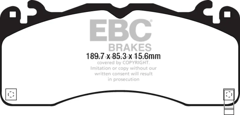 EBC 15-23 Ford Mustang 5.0L (Gen 6) Redstuff Front Brake Pads Flash Sale