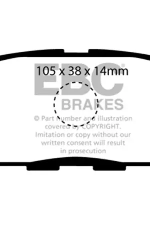 Free Delivery EBC 07-08 Infiniti G35 3.5 Sport Bluestuff Rear Brake Pads