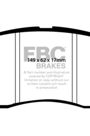 Super Sale EBC 07-09 Chevrolet Equinox 3.4 Greenstuff Front Brake Pads