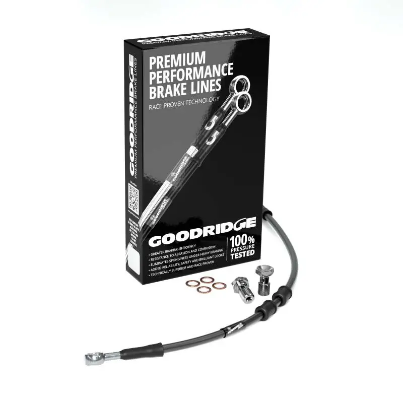 Goodridge 18-20 HD XL1200NS/XS (w/o ABS) +6in Black Brake Line Kit w/Stainless Steel Fittings Trending