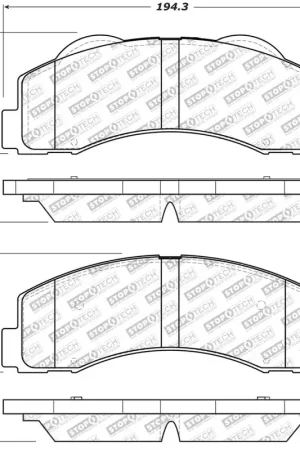Worldwide Shipping StopTech Street Select Brake Pads - Front/Rear