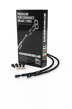 Crafted Goodridge 05-13 Harley-Davidson FLS Multi Model Front 6in Extended Brake Hose Kit