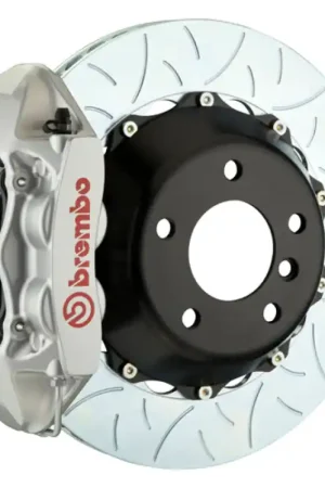 Brembo 07-15 Q7 (4L) Rear GT BBK 4 Piston Cast 380x28 2pc Rotor Slotted Type-3-Silver Viral