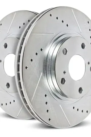 Power Stop 19 Mercedes-Benz Sprinter 4500 Rear Drilled & Slotted Rotor (Pair) One Day Deal