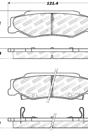 StopTech Performance 04-08 Cadillac XLR/XLR-V / 97-10 Chevrolet Corvette Rear Brake Pads Price Drop