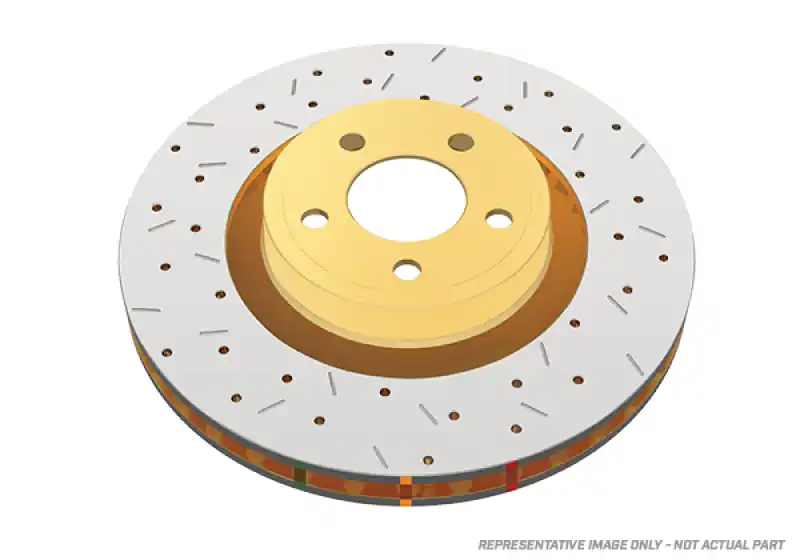 Trusted Brand DBA 2007 Lexus GS350 RWD Front 4000 Series Drilled & Slotted Rotor