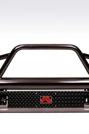 Deal Fab Fours DR09-K2462-1 Black Steel Front Ranch Bumper Dodge Ram 1500