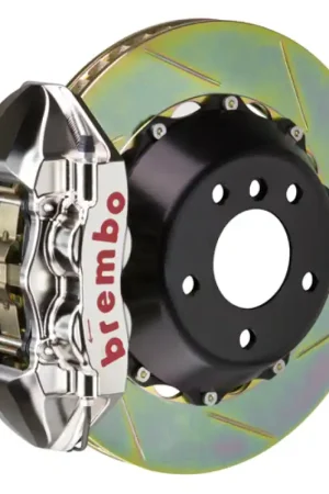 Brembo 12-17 M5 (F10) Rear GTR BBK 4 Piston Billet380x28 2pc Rotor Slotted Type-1- Nickel Plated Weekend Sale