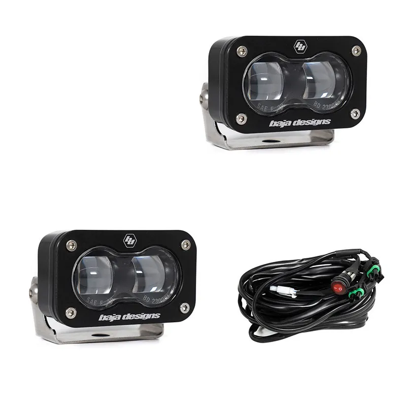 S2 SAE, Pair LED Spot, Clear Baja Designs Fan Favorite